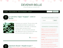 Tablet Screenshot of devenirbelle.com